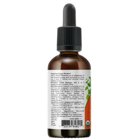 Organic Ashwagandha Liquid Extract 59 Ml by Now