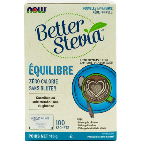 Better Stevia Balance with Chromium + Inulin 110 Grams by Now