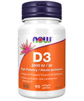 Vitamin D-3 2500 IU 90 Softgels by Now