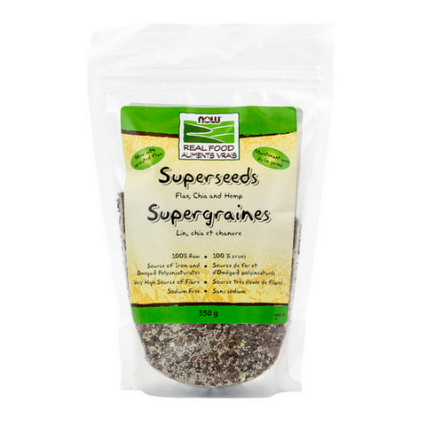 Hemp Chia Superseeds Flax 350 Grams by Now