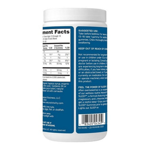 Natural Vitality, Calm Sleep Gummy, 120 Count