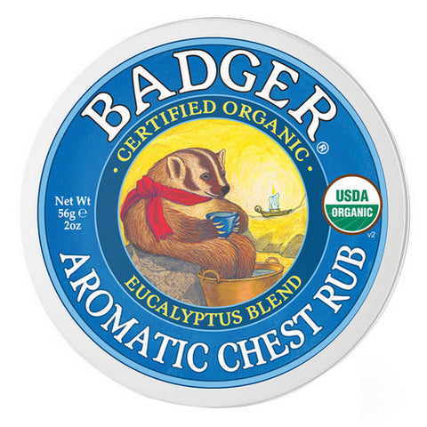 Badger Balm, Aromatic Chest Rub, 2 Oz