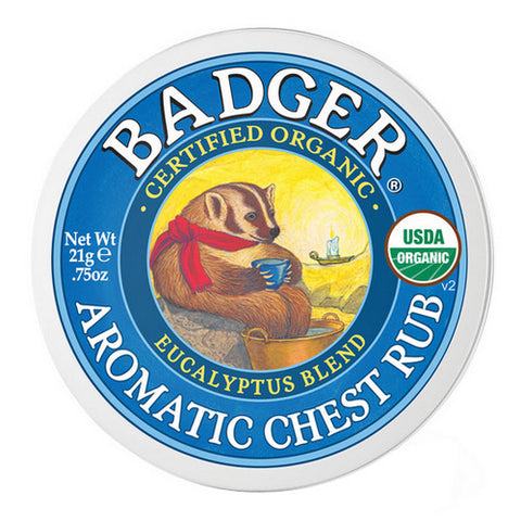 Badger Balm, Aromatic Chest Rub, .75 Oz