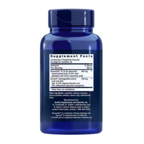Life Extension, Ashwagandha Plus Calm & Focus, 60 Caps