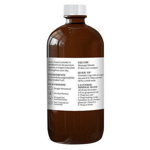 Aura Cacia, Lavender Essential Oil, 16 Oz