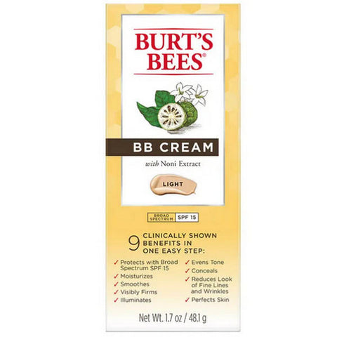 Burts Bees, Light Medium BB Facial Cream, 1.7 Oz