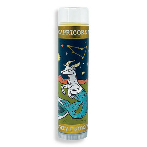 Crazy Rumors, Crazy Rumors Capricorn Earth Blend Lip Balm With Vanilla Rose Plum, 0.15 Oz
