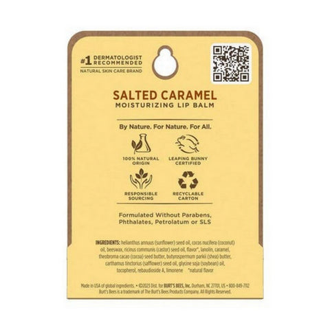 Burts Bees, Salted Caramel Blister Box, 0.15 Oz