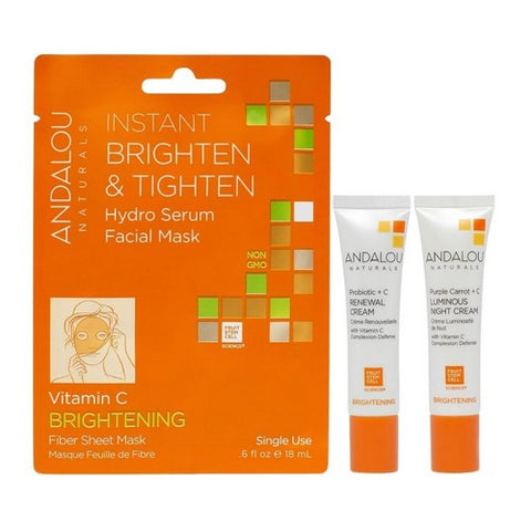 Andalou Naturals, Brightening Day to Night, 1 Kit