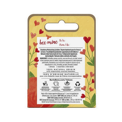 Burts Bees, Mine Moisturizing Strawberry Lip Balm, 0.15 Oz