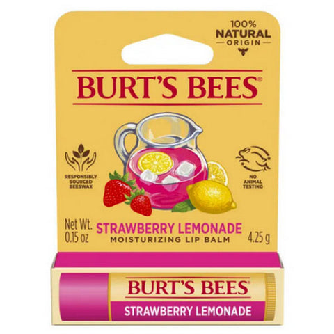 Burts Bees, Strawberry Lemonade Lip Balm, 0.15 Oz
