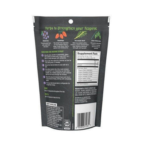 Frontier Coop, Organic Elderberry And Herb Blend for Syrup Strength Blend, 4.23 Oz