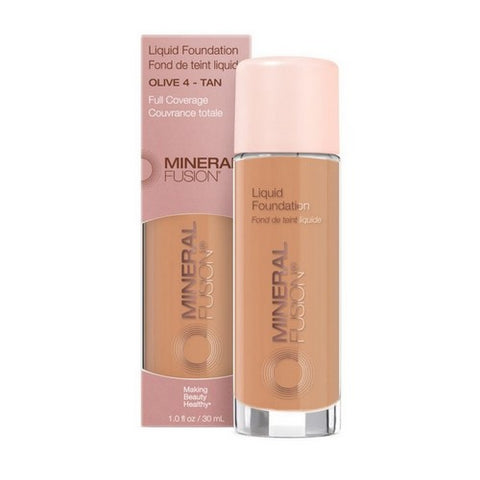 Mineral Fusion, Olive 4 Tan Liquid Foundation, 1 Oz