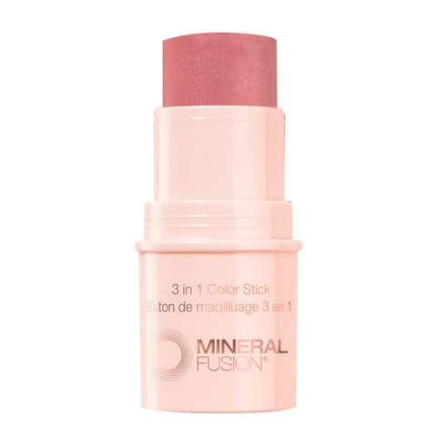Mineral Fusion, 3-In-1 Rosette Pale Pink Color Stick, 0.18 Oz