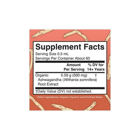 MaryRuth's, Organic Ashwagandha Herbal Blend Liquid Drops, 1 Oz