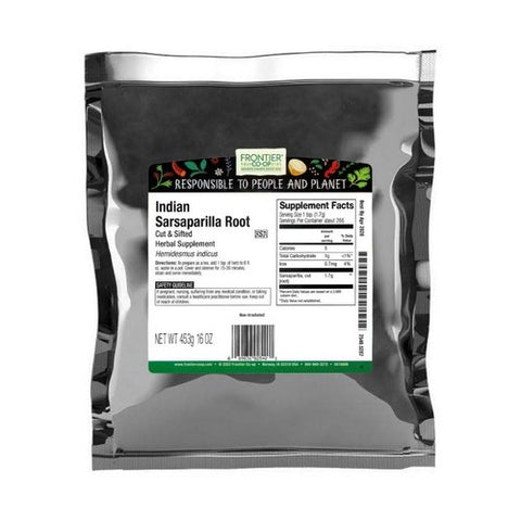 Frontier Coop, Indian Sarsaparilla Root Cut & Sifted, 1 Lb