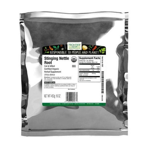 Frontier Coop, Organic Stinging Nettle Root Cut & Sifted, 1 Lb