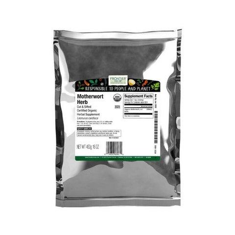 Frontier Coop, Organic Motherwort Herb Cut & Sifted, 1 Lb