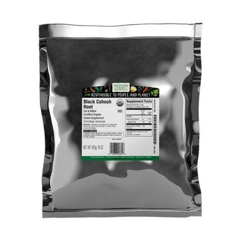 Frontier Coop, Organic Black Cohosh Root Cut & Sifted, 1 Lb