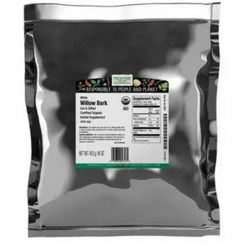 Frontier Coop, Organic Willow Bark Cut & Sifted, 1 Lb