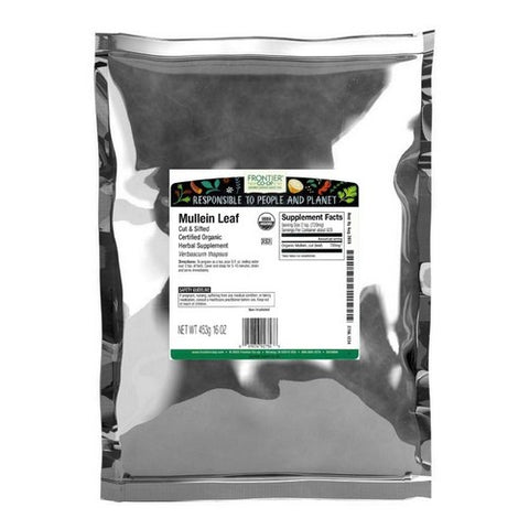 Frontier Coop, Organic Mullein Leaf Cut & Sifted, 1 Lb
