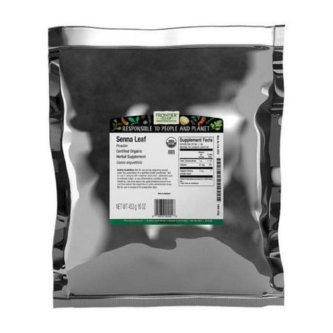 Frontier Coop, Organic Senna Leaf Powder, 1 Lb