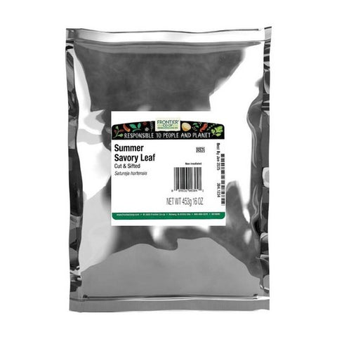 Frontier Coop, Summer Savory Leaf Cut & Sifted, 1 Lb
