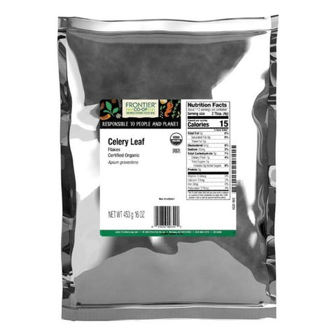 Frontier Coop, Organic Celery Leaf Flakes, 1 Lb