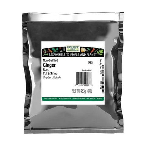 Frontier Coop, Ginger Root Cut & Sifted, 1 Lb