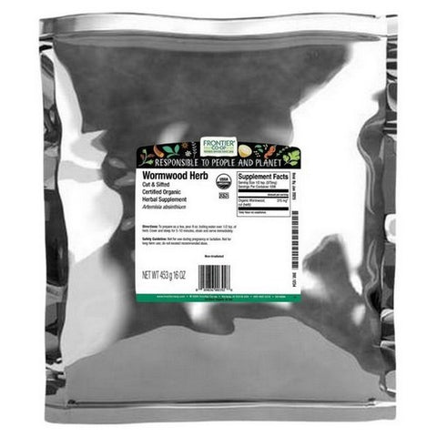 Frontier Coop, Organic Wormwood Herb Cut & Sifted, 1 Lb