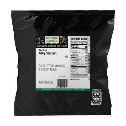 Frontier Coop, Grey Sea Salt Fine Grind, 1 Lb