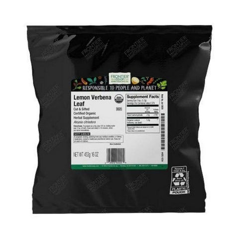 Frontier Coop, Organic Lemon Verbena Leaf Cut & Sifted, 1 Lb