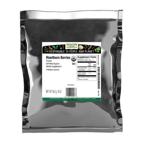 Frontier Coop, Organic Hawthorn Berry Powder, 1 Lb