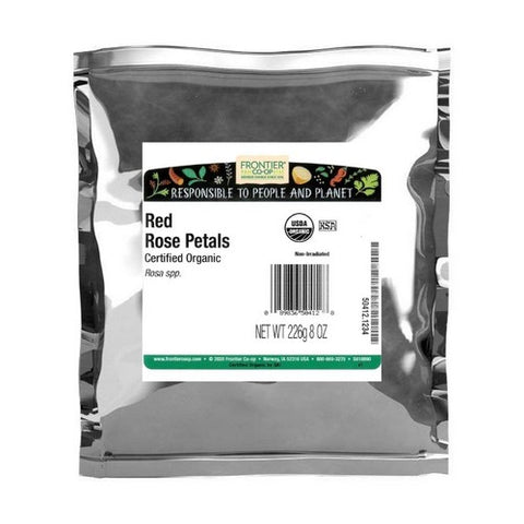 Frontier Coop, Organic Red Rose Petals, 8 Oz
