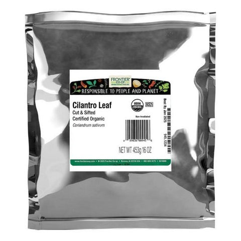 Frontier Coop, Organic Cilantro Leaf Cut & Sifted, 1 Lb