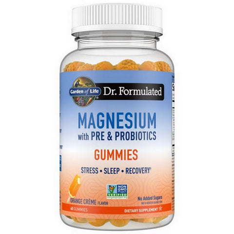 Garden of Life, Dr. Formulated Magnesium with Pre and Probiotics Orange Creme, 60 Gummies
