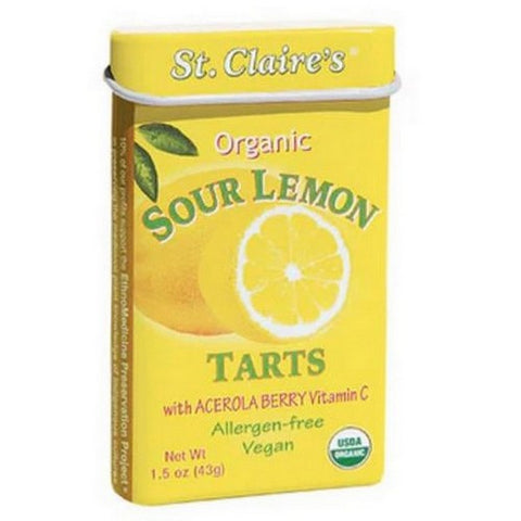 St.Claires Organics, Sour Lemon Tarts With Acerola Berry Vitamin C, 1.5 Oz