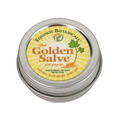 Equinox Botanicals, The Golden Healing Salve With Propolis, 0.25 Oz