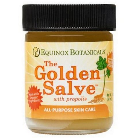 Equinox Botanicals, The Golden Healing Salve With Propolis, 1 Oz