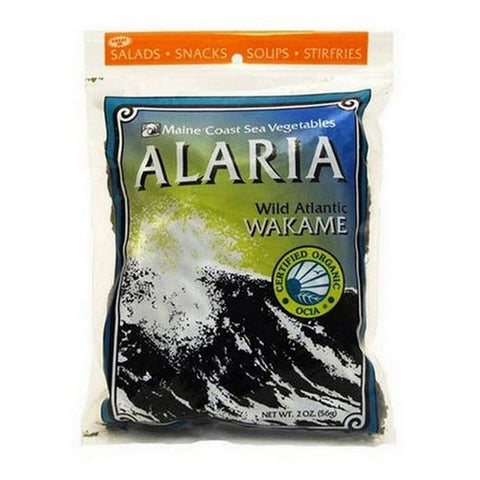 Maine Cost Sea Vegetables, Alaria Whole Leaf Wild Atlantic Wakame, 2 Oz