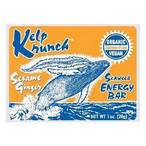 Maine Cost Sea Vegetables, Ginger Kelp Krunch Bar, 1 Oz