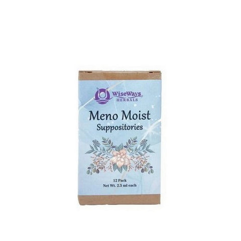 Wise Ways Herbals, Meno Moist Suppositories, 12 Count
