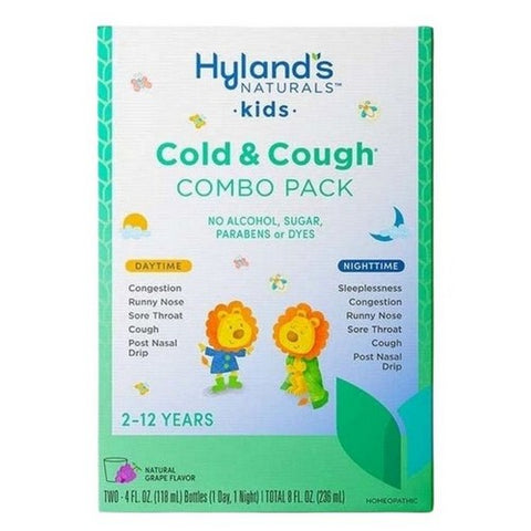 Hylands, Kids Cold And Cough Day & Night Value Pack Grape, 8 Oz