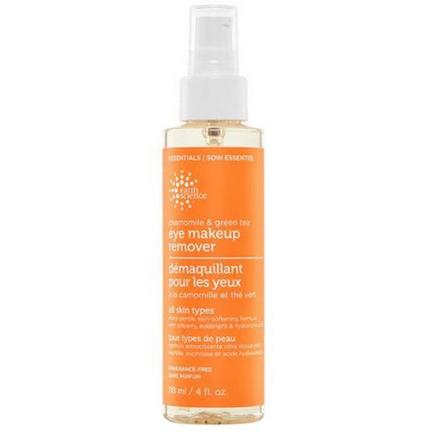 Earth Science, Chamomile And Green Tea Eye Makeup Remover, 4 Oz