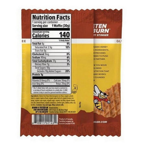 Honey Stinger, Organic Cinnamon Waffles, 1.06 Oz