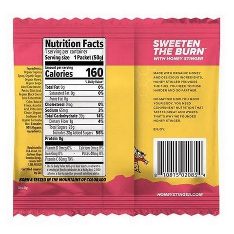 Honey Stinger, Organic Energy Chews Cherry Blossom, 1.8 Oz