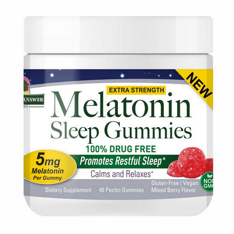 Nature's Answer, Melatonin Sleep Gummies Mixed Berry, 45 Gummies