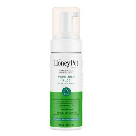The Honey Pot, Cucumber Aloe Foaming Wash, 5.51 Oz