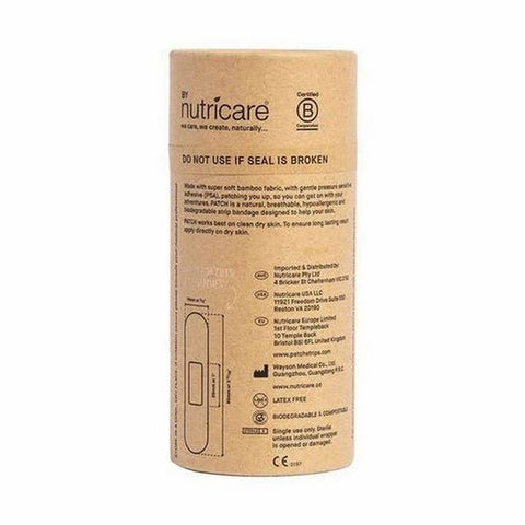 Patch, Natural Bamboo Adhesive Bandages, 25 Count