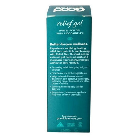 Good Clean Love, Love Pain And Itch Relief Gel With Lidocaine 4%, 1 Oz